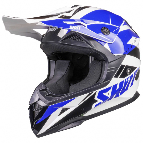 Shot Shot mx helmet pulse revenge white blue black glossy [medium]